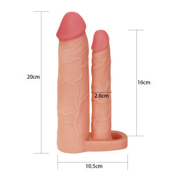LoveToy Gaine de pénis Double Penis 18 x 4 cm